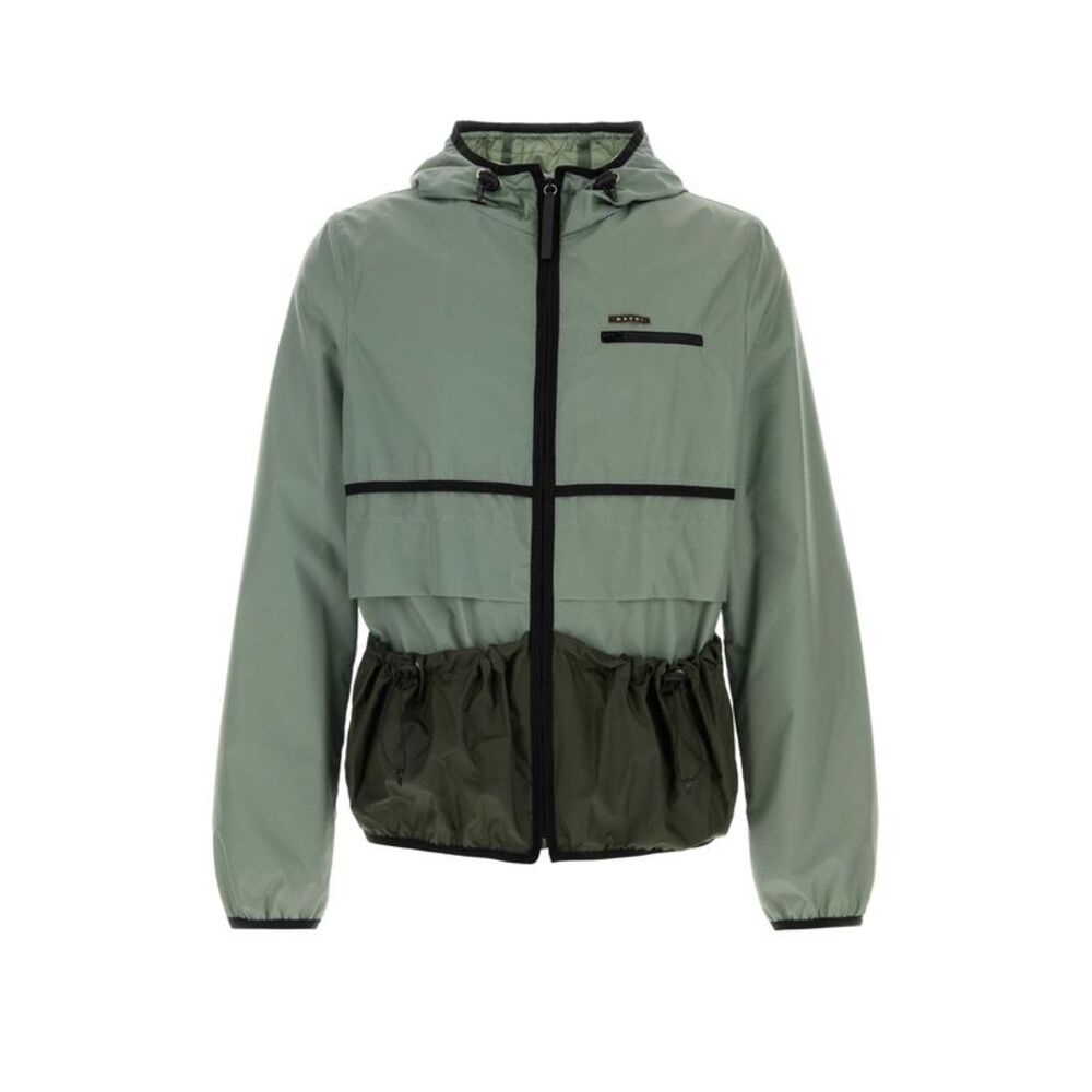Marni Men Sage Green Nylon Jacket